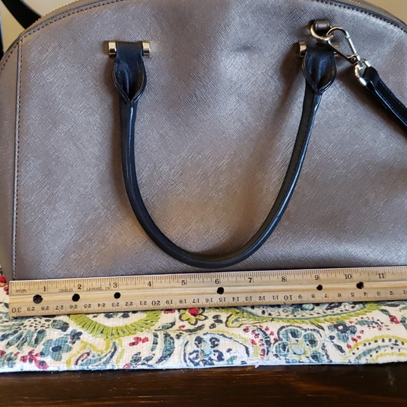 Cromia Leather Bowler Satchel Handbag - Picture 4 of 7